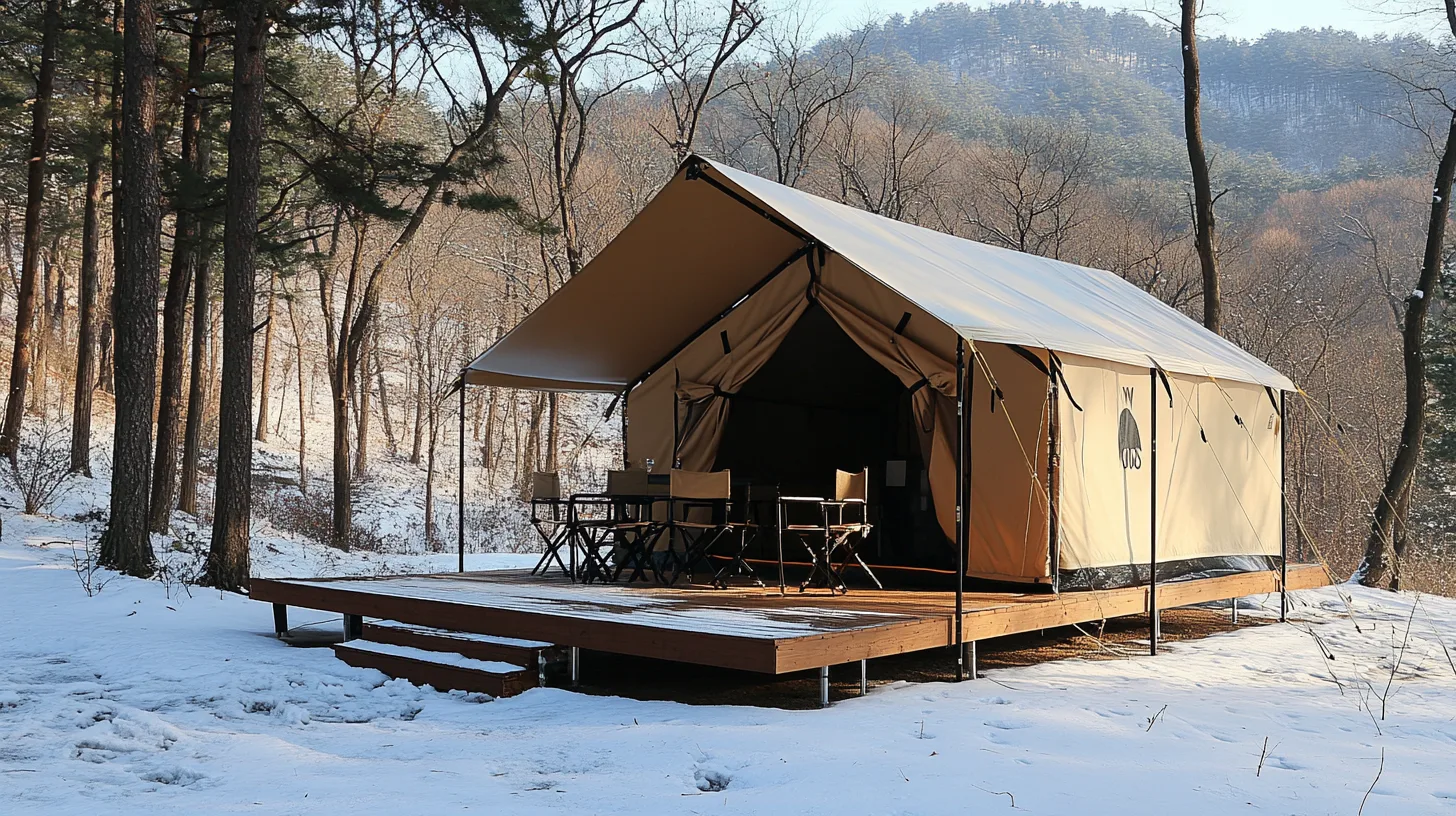 WOCS 프리미엄 글램핑 시공 winter