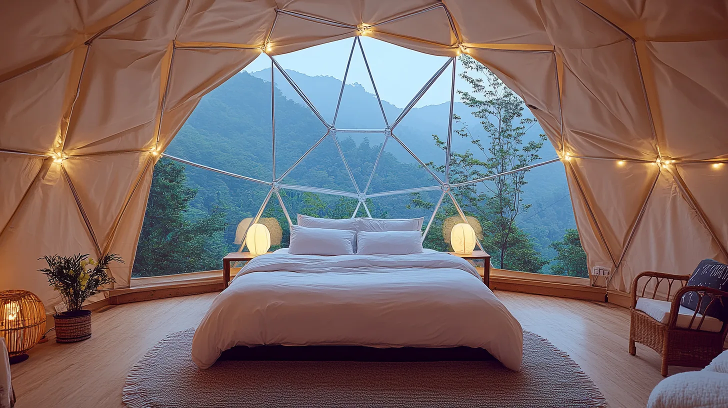 WOCS 프리미엄 글램핑 시공 D-시리즈 돔