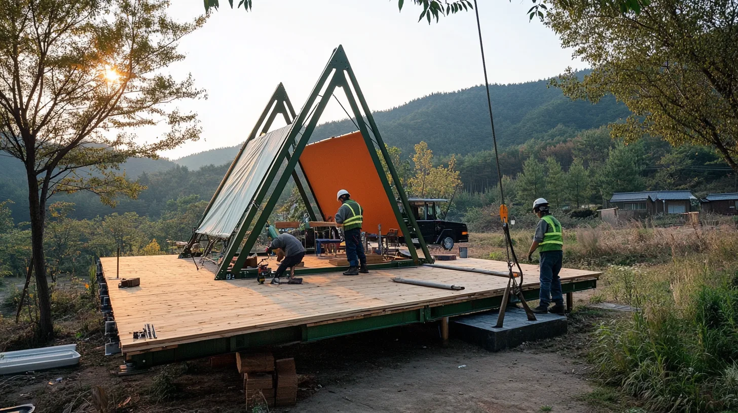 WOCS 프리미엄 글램핑 시공 technology